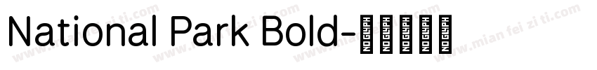 National Park Bold字体转换